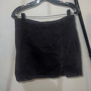 Free People Black Mini Skirt